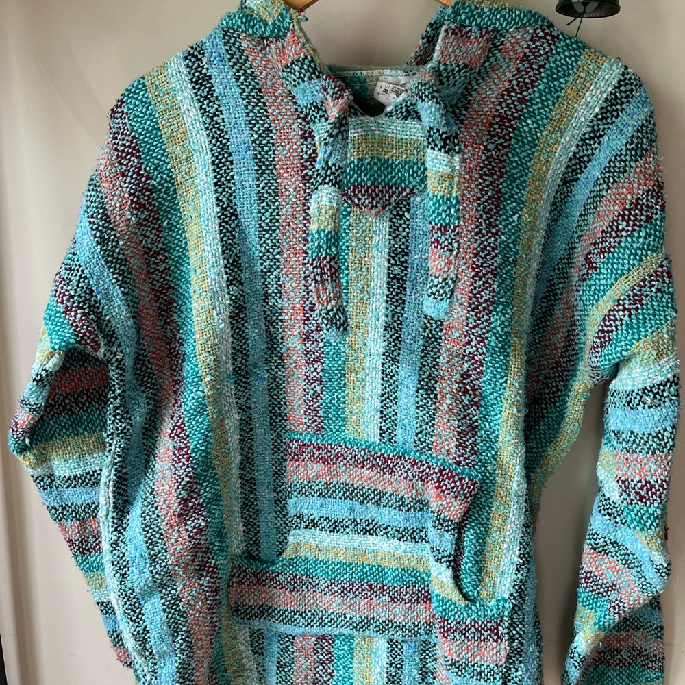 Multicolor Striped Baja Hoodie